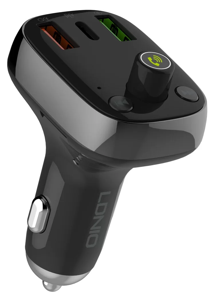 LDNIO FM Transmitter & φορτιστής C704Q, 2x USB/1x USB-C, 36W, Bluetooth, μαύρο 3 LDNIO FM Transmitter & φορτιστής C704Q, 2x USB/1x USB-C, 36W, Bluetooth, μαύρο