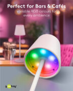GOOBAY επιτραπέζιο φωτιστικό 73928, RGB, επαναφορτιζόμενο, λευκό 12