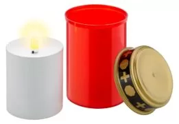 GOOBAY LED φωτιστικό κερί αφιέρωσης 74366, 2400K, IP44, κόκκινο 3