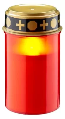 GOOBAY LED φωτιστικό κερί αφιέρωσης 74366, 2400K, IP44, κόκκινο