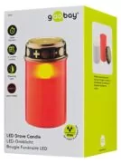 GOOBAY LED φωτιστικό κερί αφιέρωσης 74366, 2400K, IP44, κόκκινο 4