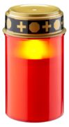 GOOBAY LED φωτιστικό κερί αφιέρωσης 74366, 2400K, IP44, κόκκινο 1