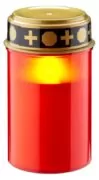GOOBAY LED φωτιστικό κερί αφιέρωσης 74366, 2400K, IP44, κόκκινο 1