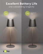 GOOBAY επιτραπέζιο φωτιστικό 77673, 3000K, dimmable, επαναφορτιζόμενο, μαύρο 14 GOOBAY επιτραπέζιο φωτιστικό 77673, 3000K, dimmable, επαναφορτιζόμενο, μαύρο 2