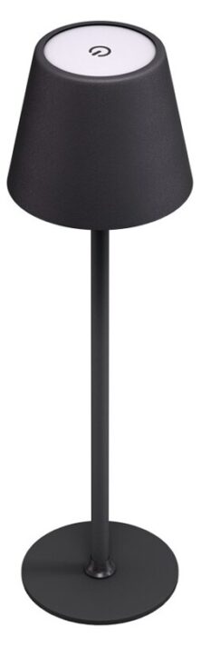 GOOBAY επιτραπέζιο φωτιστικό 77673, 3000K, dimmable, επαναφορτιζόμενο, μαύρο