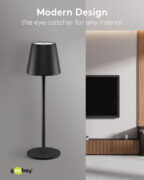 GOOBAY επιτραπέζιο φωτιστικό 77673, 3000K, dimmable, επαναφορτιζόμενο, μαύρο 18 GOOBAY επιτραπέζιο φωτιστικό 77673, 3000K, dimmable, επαναφορτιζόμενο, μαύρο 6