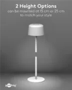 GOOBAY επιτραπέζιο φωτιστικό 77676, 3000K, dimmable, επαναφορτιζόμενο, λευκό 22 GOOBAY επιτραπέζιο φωτιστικό 77676, 3000K, dimmable, επαναφορτιζόμενο, λευκό 8