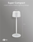 GOOBAY επιτραπέζιο φωτιστικό 77676, 3000K, dimmable, επαναφορτιζόμενο, λευκό 25 GOOBAY επιτραπέζιο φωτιστικό 77676, 3000K, dimmable, επαναφορτιζόμενο, λευκό 11
