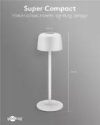GOOBAY επιτραπέζιο φωτιστικό 77676, 3000K, dimmable, επαναφορτιζόμενο, λευκό 25 GOOBAY επιτραπέζιο φωτιστικό 77676, 3000K, dimmable, επαναφορτιζόμενο, λευκό 11