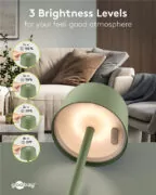 GOOBAY επιτραπέζιο φωτιστικό 77677, 3000K, dimmable, επαναφορτιζόμενο, πράσινο 2