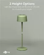 GOOBAY επιτραπέζιο φωτιστικό 77677, 3000K, dimmable, επαναφορτιζόμενο, πράσινο 8