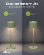 GOOBAY επιτραπέζιο φωτιστικό 77677, 3000K, dimmable, επαναφορτιζόμενο, πράσινο 23 GOOBAY επιτραπέζιο φωτιστικό 77677, 3000K, dimmable, επαναφορτιζόμενο, πράσινο 9