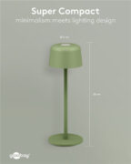 GOOBAY επιτραπέζιο φωτιστικό 77677, 3000K, dimmable, επαναφορτιζόμενο, πράσινο 25 GOOBAY επιτραπέζιο φωτιστικό 77677, 3000K, dimmable, επαναφορτιζόμενο, πράσινο 11