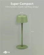 GOOBAY επιτραπέζιο φωτιστικό 77677, 3000K, dimmable, επαναφορτιζόμενο, πράσινο 11
