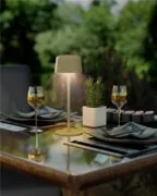 GOOBAY επιτραπέζιο φωτιστικό 77678, 3000K, dimmable, επαναφορτιζόμενο, μπεζ 3