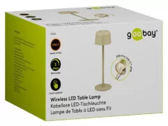 GOOBAY επιτραπέζιο φωτιστικό 77678, 3000K, dimmable, επαναφορτιζόμενο, μπεζ 5