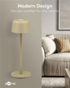 GOOBAY επιτραπέζιο φωτιστικό 77678, 3000K, dimmable, επαναφορτιζόμενο, μπεζ 20 GOOBAY επιτραπέζιο φωτιστικό 77678, 3000K, dimmable, επαναφορτιζόμενο, μπεζ 6