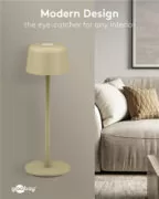 GOOBAY επιτραπέζιο φωτιστικό 77678, 3000K, dimmable, επαναφορτιζόμενο, μπεζ 7