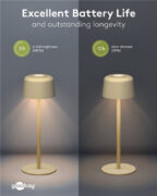 GOOBAY επιτραπέζιο φωτιστικό 77678, 3000K, dimmable, επαναφορτιζόμενο, μπεζ 22 GOOBAY επιτραπέζιο φωτιστικό 77678, 3000K, dimmable, επαναφορτιζόμενο, μπεζ 8