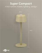 GOOBAY επιτραπέζιο φωτιστικό 77678, 3000K, dimmable, επαναφορτιζόμενο, μπεζ 24 GOOBAY επιτραπέζιο φωτιστικό 77678, 3000K, dimmable, επαναφορτιζόμενο, μπεζ 10