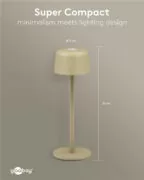 GOOBAY επιτραπέζιο φωτιστικό 77678, 3000K, dimmable, επαναφορτιζόμενο, μπεζ 11