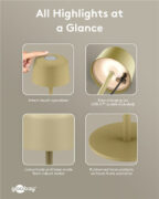 GOOBAY επιτραπέζιο φωτιστικό 77678, 3000K, dimmable, επαναφορτιζόμενο, μπεζ 25 GOOBAY επιτραπέζιο φωτιστικό 77678, 3000K, dimmable, επαναφορτιζόμενο, μπεζ 11