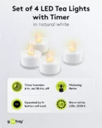 GOOBAY σετ LED φωτιστικά ρεσώ 77752, 2500K, IP20, 4τμχ 3