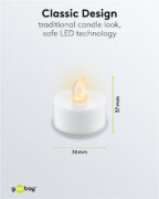 GOOBAY σετ LED φωτιστικά ρεσώ 77752, 2500K, IP20, 4τμχ 4