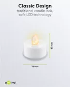 GOOBAY σετ LED φωτιστικά ρεσώ 77752, 2500K, IP20, 4τμχ 4