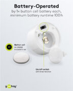 GOOBAY σετ LED φωτιστικά ρεσώ 77752, 2500K, IP20, 4τμχ 5