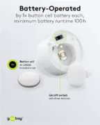 GOOBAY σετ LED φωτιστικά ρεσώ 77752, 2500K, IP20, 4τμχ 5