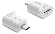 DELOCK card reader 91427 για micro SD, USB-C σύνδεση, 5Gbps, λευκό