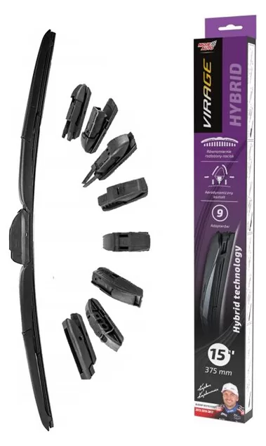 MOJE AUTO υαλοκαθαριστήρας Hybrid 92-H15, 15" (375mm), 9 αντάπτορες 3 MOJE AUTO υαλοκαθαριστήρας Hybrid 92-H15, 15" (375mm), 9 αντάπτορες