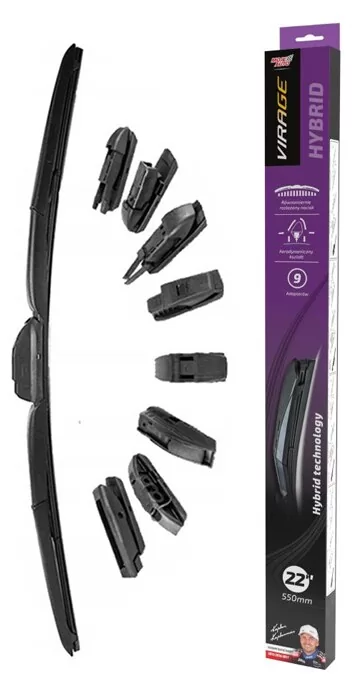 MOJE AUTO υαλοκαθαριστήρας Hybrid 92-H22, 22" (550mm), 9 αντάπτορες 3 MOJE AUTO υαλοκαθαριστήρας Hybrid 92-H22, 22" (550mm), 9 αντάπτορες