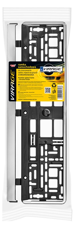 MOJE AUTO πλαίσιο πινακίδας αυτοκινήτου 93-036, 17.5x1.4x52.6cm, μαύρο 4 MOJE AUTO πλαίσιο πινακίδας αυτοκινήτου 93-036, 17.5x1.4x52.6cm, μαύρο - Image 2