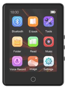 RUIZU MP3 player A6 με οθόνη αφής 2.8", 32GB, Bluetooth, ελληνικό μενού, μαύρο