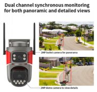 VSTARCAM smart κάμερα AF621DR, dual lens, αναγνώριση φωτιάς & καπνού, 2MP, WiFi, SD, PTZ, IP66 5