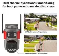 VSTARCAM smart κάμερα AF621DR, dual lens, αναγνώριση φωτιάς & καπνού, 2MP, WiFi, SD, PTZ, IP66 5