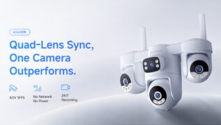 VSTARCAM smart ηλιακή κάμερα AG623FR, four-lens, 3MP, 4G, SD, PTZ, IP66 2