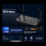 TP-LINK router Archer BE230, WiFi 7, 3600Mbps BE3600, Dual Band, V2.0 2