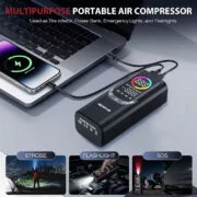 NEXPOW συμπιεστής αέρος αυτοκινήτου NP17, 6000mAh, 150PSI 5