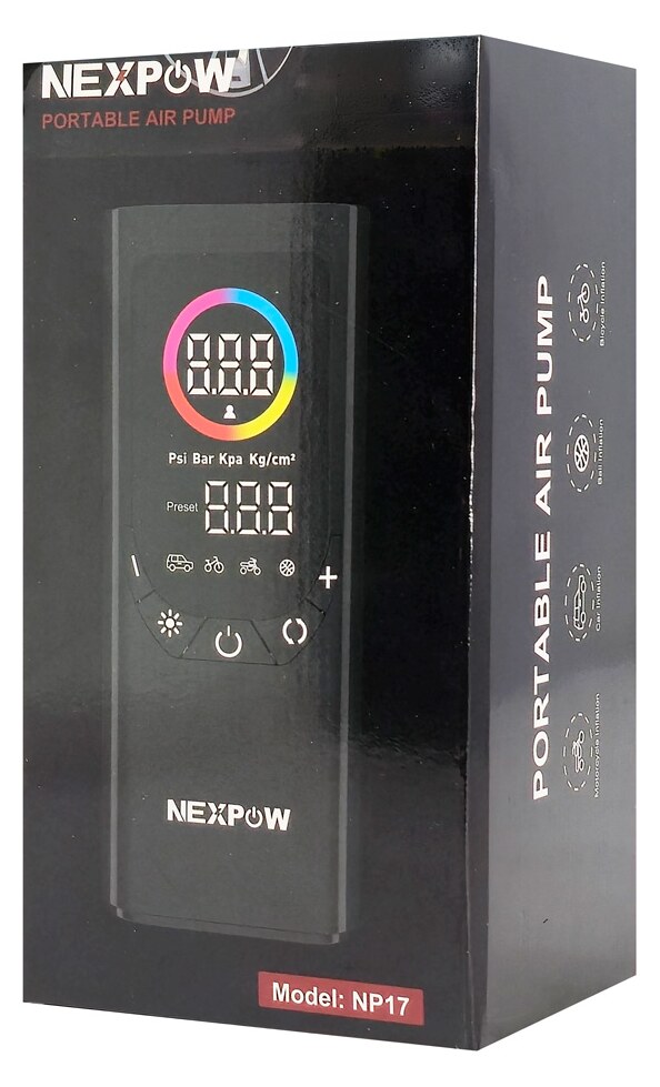 NEXPOW συμπιεστής αέρος αυτοκινήτου NP17, 6000mAh, 150PSI 9 NEXPOW συμπιεστής αέρος αυτοκινήτου NP17, 6000mAh, 150PSI - Image 7