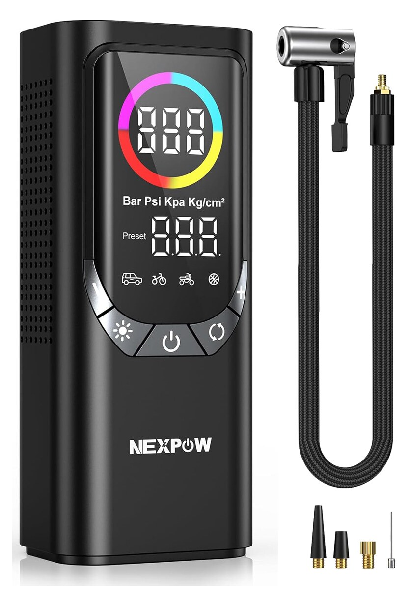 NEXPOW συμπιεστής αέρος αυτοκινήτου NP17, 6000mAh, 150PSI 3 NEXPOW συμπιεστής αέρος αυτοκινήτου NP17, 6000mAh, 150PSI