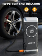 NEXPOW εκκινητής μπαταρίας & συμπιεστής αέρος NP2, 12V/3000A, 150PSI, 12000mAh 3