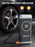 NEXPOW εκκινητής μπαταρίας & συμπιεστής αέρος NP2, 12V/3000A, 150PSI, 12000mAh 3