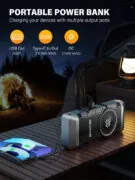 NEXPOW εκκινητής μπαταρίας & συμπιεστής αέρος NP2, 12V/3000A, 150PSI, 12000mAh 4