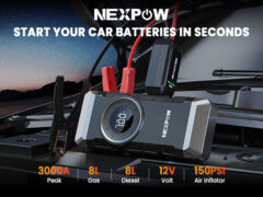 NEXPOW εκκινητής μπαταρίας & συμπιεστής αέρος NP2, 12V/3000A, 150PSI, 12000mAh 2