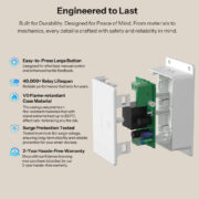 SONOFF smart διακόπτης BASIC Gen5, 1 κανάλι, WiFi, συμβατός με Matter, 10A, λευκός 7