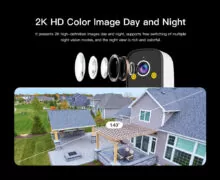 VSTARCAM smart ηλιακή κάμερα BG55, 3MP, 4G, SD, 5000mAh, IP66 8