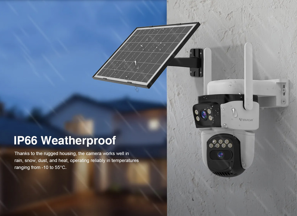 VSTARCAM smart ηλιακή κάμερα BG621DR, dual lens, 3MP, 4G, SD, PTZ, IP66 15 VSTARCAM smart ηλιακή κάμερα BG621DR, dual lens, 3MP, 4G, SD, PTZ, IP66 - Image 13